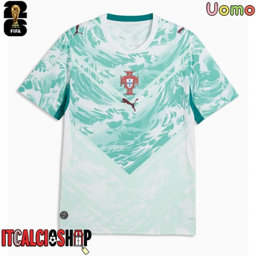 Portogallo Seconda Maglia Mondiali 2026 Manica Corta